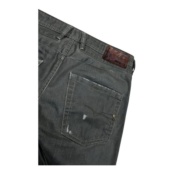 DIESEL BELTHER Green Made in Italy Designer Slim Straight Denim Pant Jeans 32x32 - Picture 8 of 9